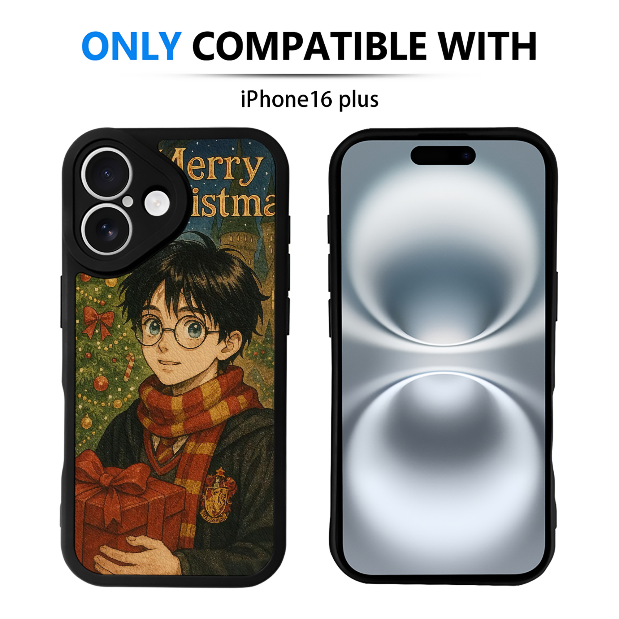 （画像用） Harry Potter ハリー・ポッターシリーズ 【iPhone 16シリーズ対応】シリコンスマホケース（レザー調） 材質：シリコン